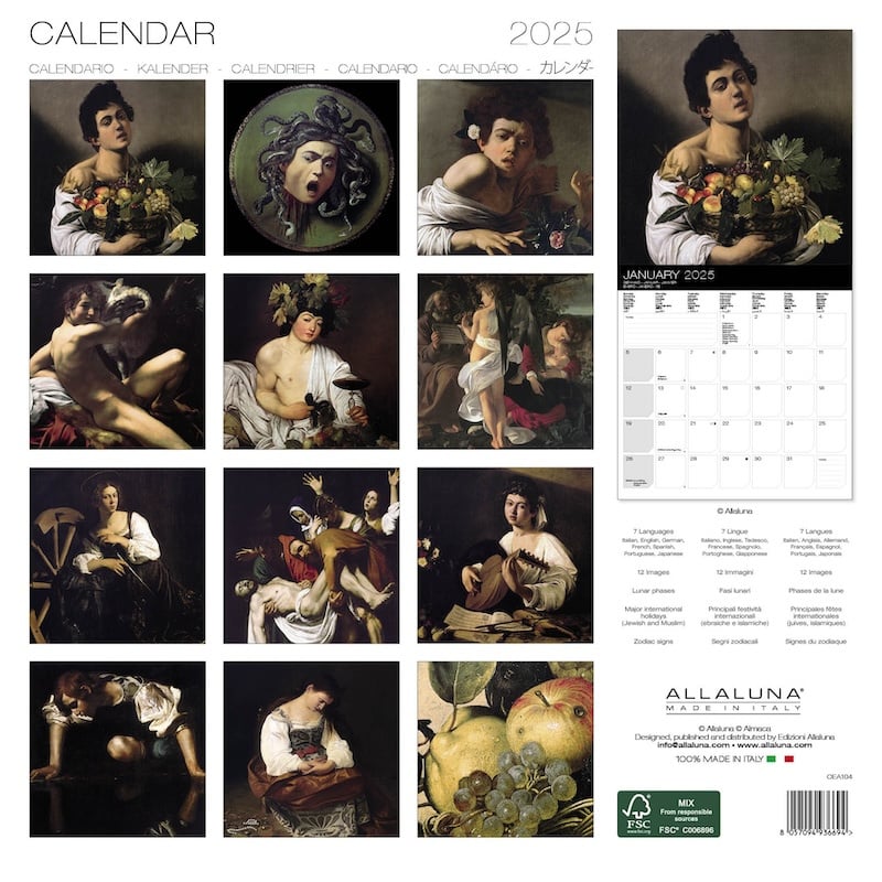 Buying Caravaggio Calendar 2025? Order online quickly and easily