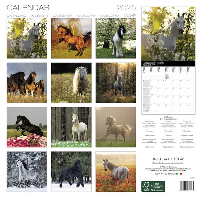 Paarden Kalender 2025 Kopen? Bestel eenvoudig en snel Online