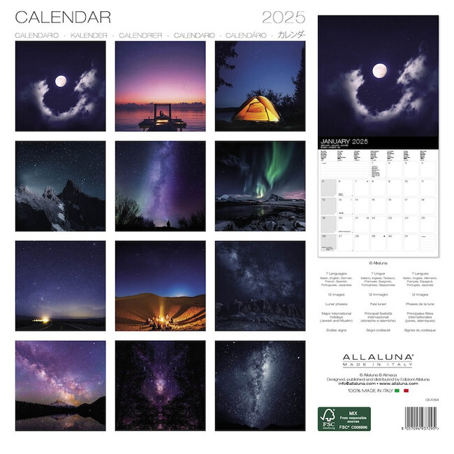 Comprar Calendario Cielo Nocturno 2025 Haga su pedido en línea de forma rápida y sencilla