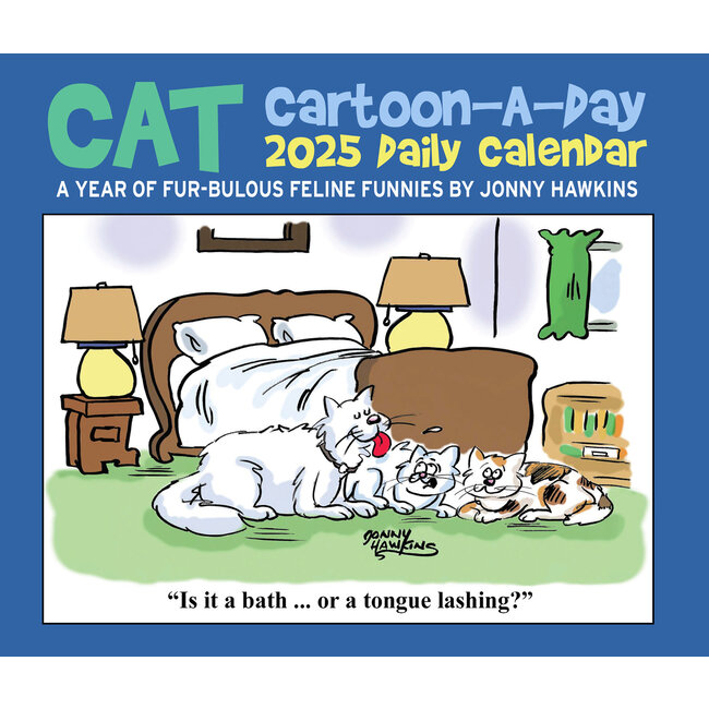 Cats Cartoon-A-Day calendario desplegable 2025