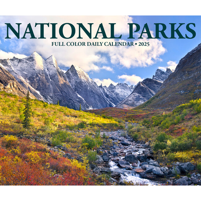 National Parks tear-off calendar 2025 Boxed