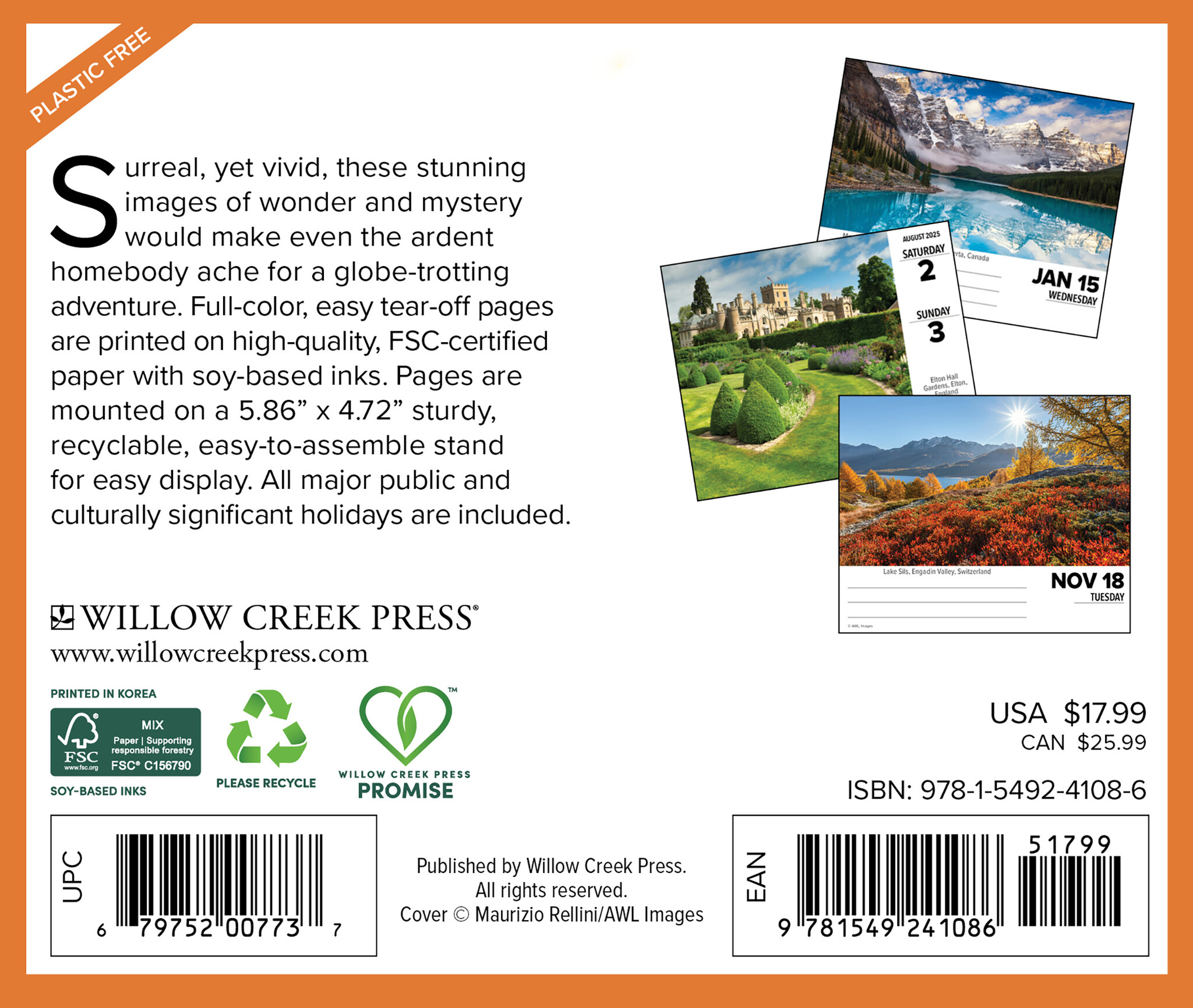 Comprar Calendario Wanderlust Sketch 2025 en caja? Pídalo fácilmente en