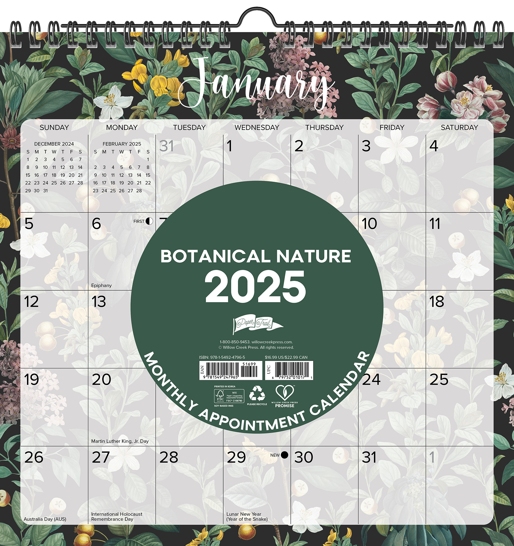 Botanic Spiraal Kalender 2025 Kopen? Eenvoudig en snel online besteld