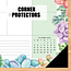 Sous-main Succulents - Calendrier de bureau 2025