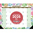 Willow Creek Suculentas Desk Pad - Calendario de escritorio 2025