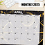 Celestial Desk Pad - Calendario de escritorio 2025 Estrecho