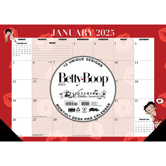 Willow Creek Betty Boop Desk Pad - Bureau Kalender 2025 Smal