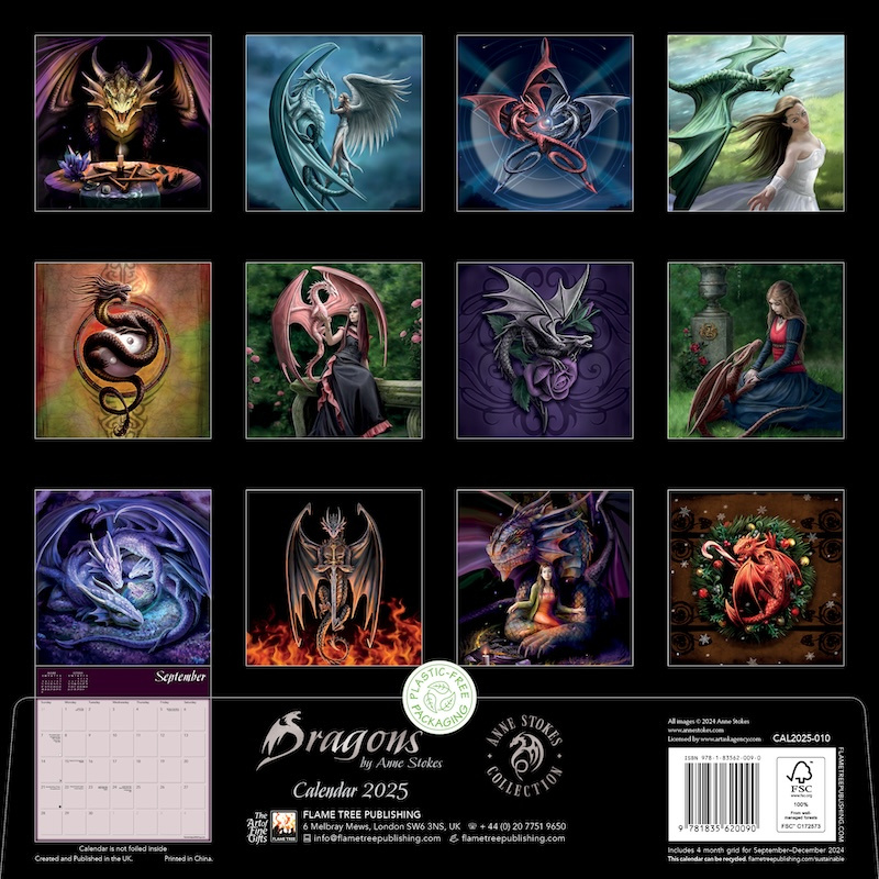 Anne Stokes Kalender 2025 Unicorn Kopen?  Bestel eenvoudig Online 