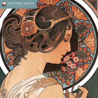 Flame Tree Calendario Alphonse Mucha 2025