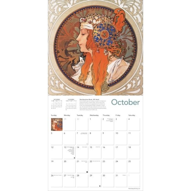 Buying Alphonse Mucha Calendar 2025? Quick and easy online