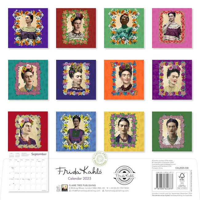 Buy Frida Kahlo Calendar 2025 Order online easily Kalenderwinkel.nl
