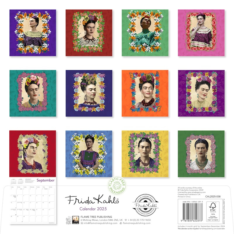 Buy Frida Kahlo Calendar 2025 Order online easily Kalenderwinkel.nl