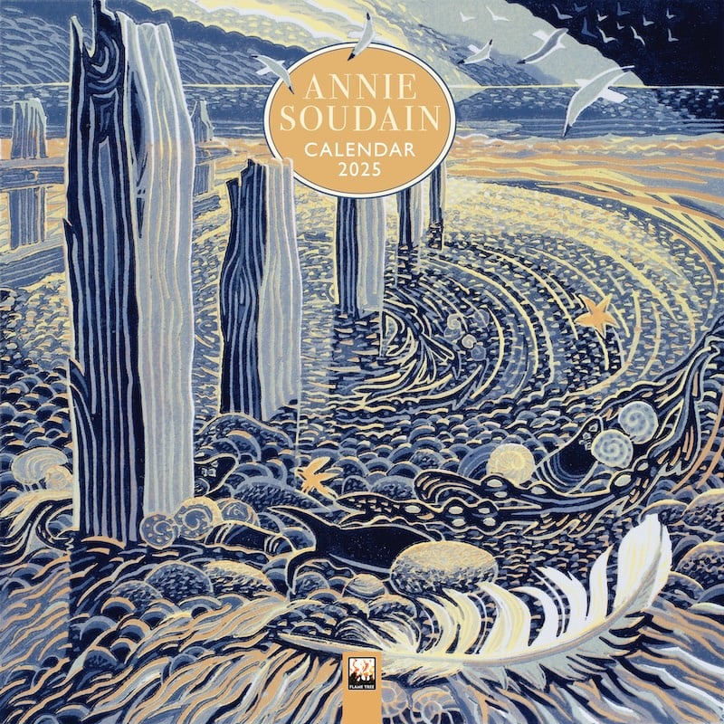 Annie Soudain Mini Wall Calendar 2025 (Art Calendar)