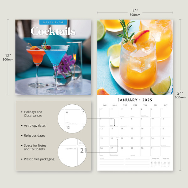 Buying Cocktails Calendar 2025? Quick and easy online Kalenderwinkel.nl