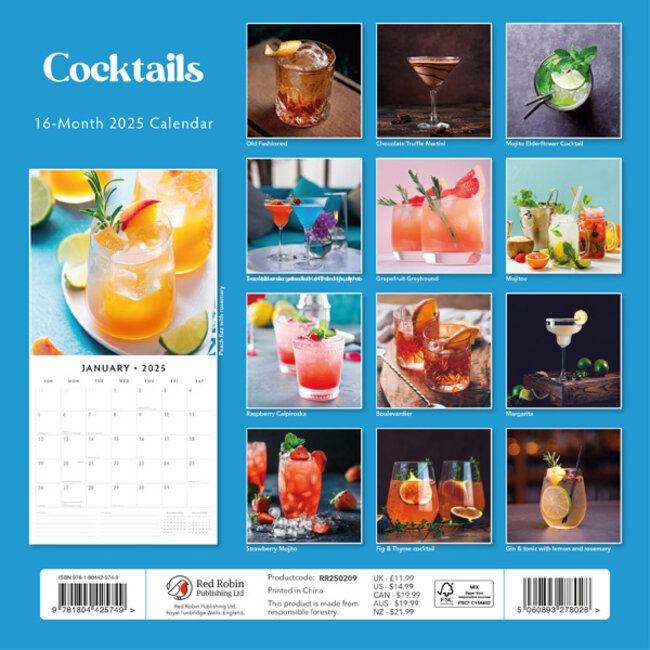 Buying Cocktails Calendar 2025? Quick and easy online Kalenderwinkel.nl