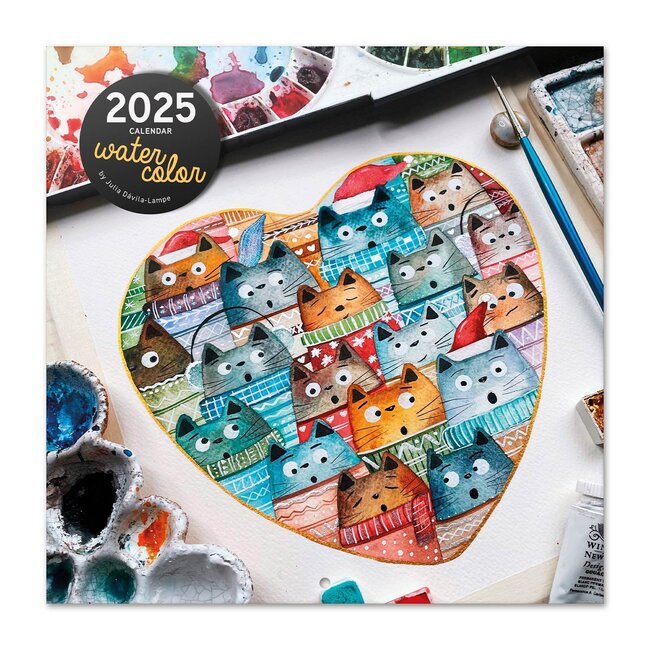 Watercolour Calendar 2025