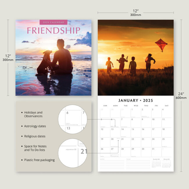 Buying Friendship Calendar 2025? Ordered easily and quickly online Kalenderwinkel.nl
