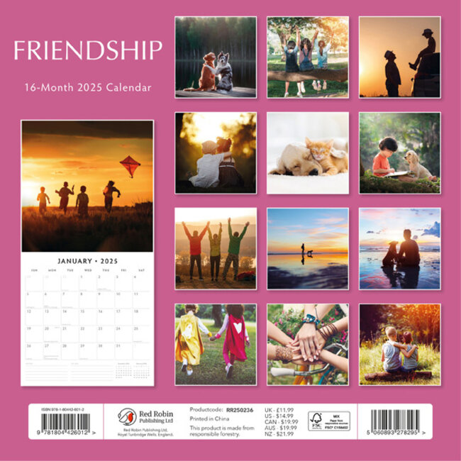 Friendship Kalender 2025 Kopen? Eenvoudig en snel online besteld