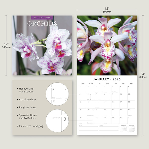 Buying Orchid Calendar 2025? Quick and easy online Kalenderwinkel.nl