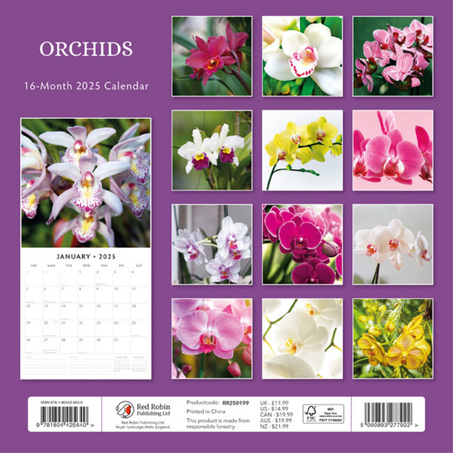 Buying Orchid Calendar 2025? Quick and easy online Kalenderwinkel.nl