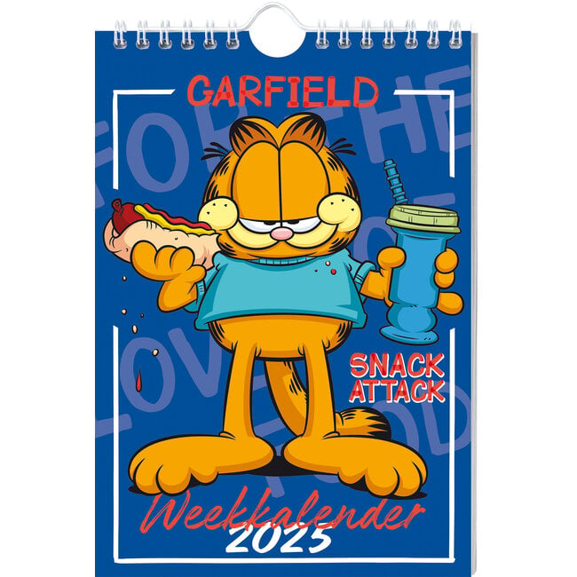 Calendario semanal Garfield 2025