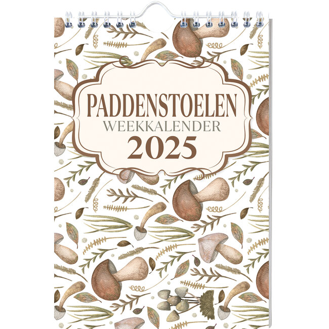 Paddenstoelen Weekkalender 2025