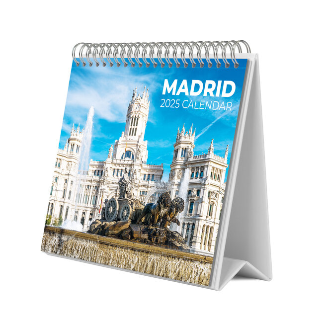 Madrid Desk Calendar 2025