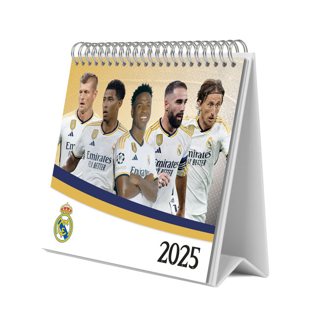 Calendrier de bureau Real Madrid 2025