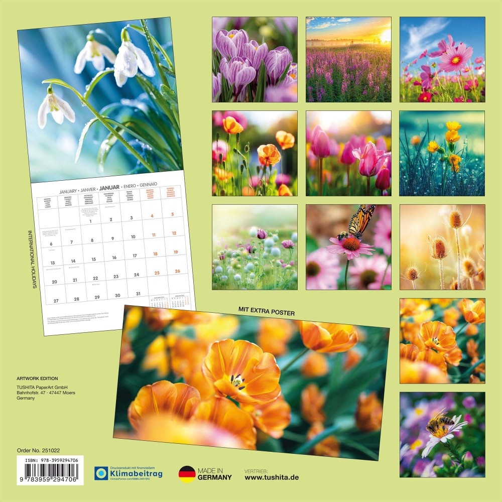 Buy Flowers Calendar 2025? Order easily and quickly online