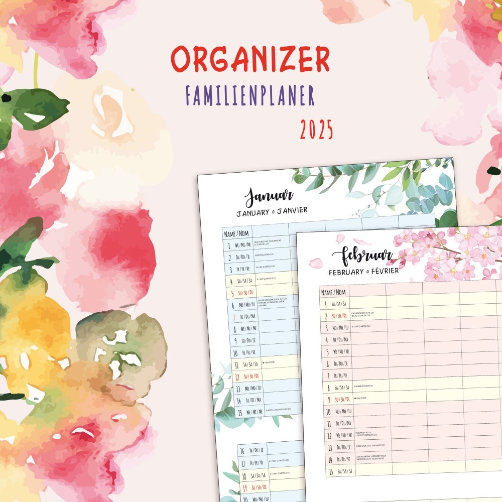 Organizer Kalender 2025