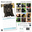 Calendario nero del Labrador Retriever 2025