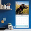 Calendario nero del Labrador Retriever 2025