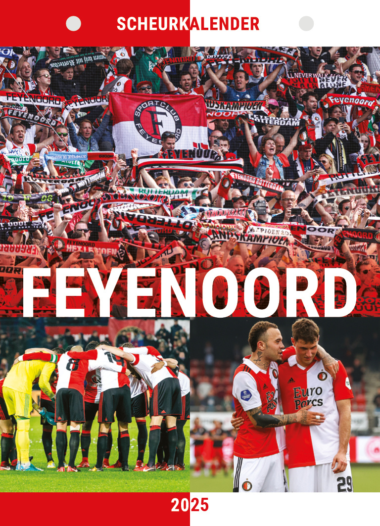 Feyenoord Scheurkalender 2025 Kopen? Eenvoudig en snel online Kalenderwinkel.nl