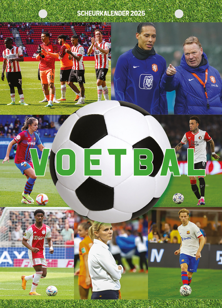 Voetbal Scheurkalender 2025