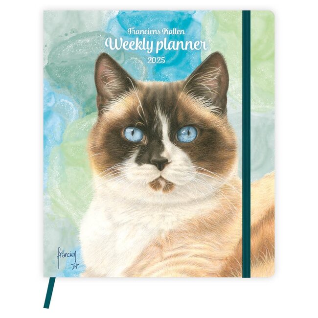 Comello Francien's Cats Luxury Weekly Planner 2025
