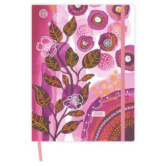 Comello Agenda XL Flor Burbujas Rosa 2025