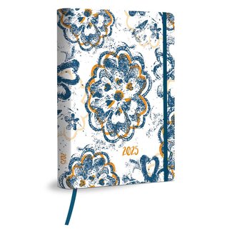 Comello Weekagenda Smal Layered Flowers 2025