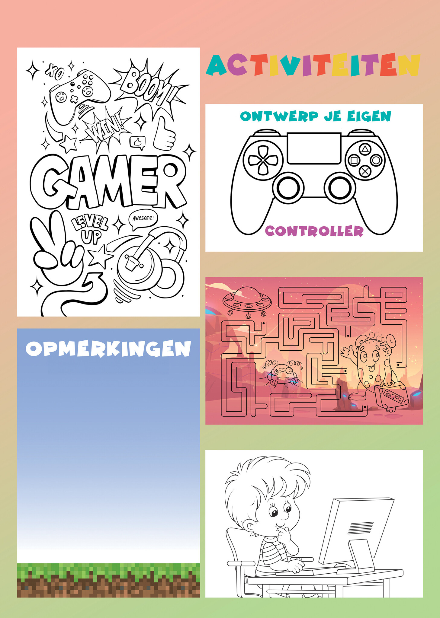 Gaming Calendar 2025 Kalenderwinkel.nl