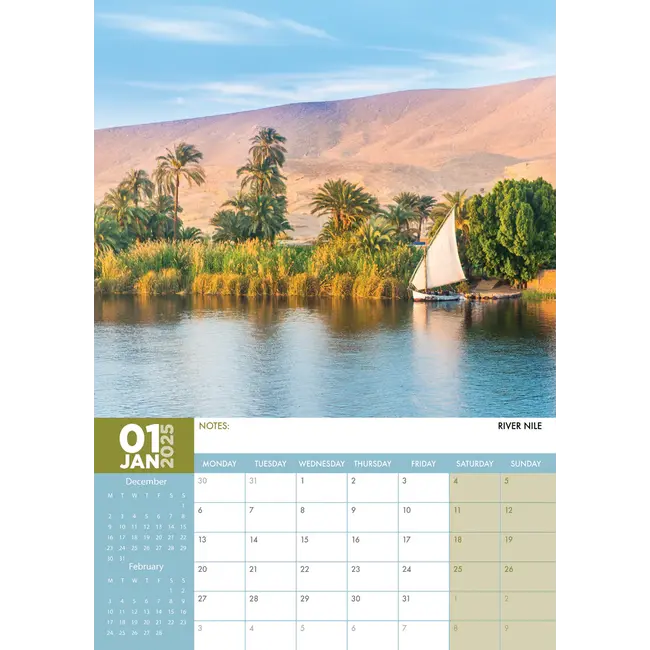 Egypt A3 Calendar 2025? Order easily and quickly online