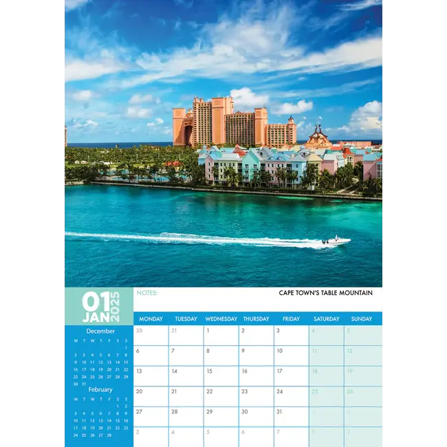 The Caribbean A3 Calendar 2025? Order easily and quickly Online