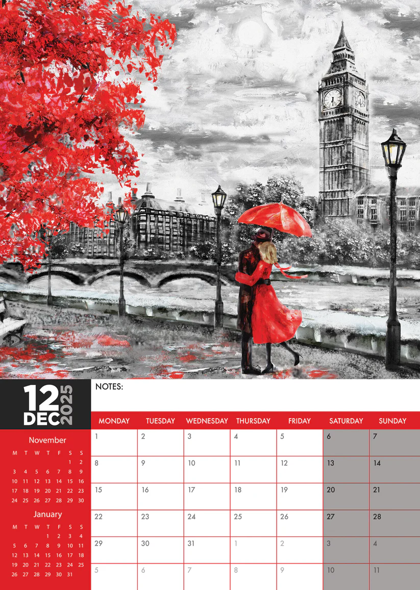 London Art Calendar 2025? Order easily and quickly Online
