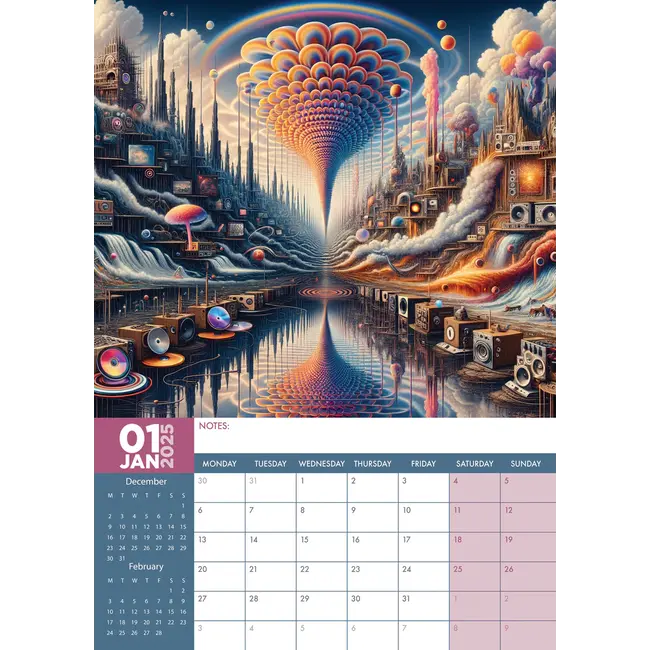 Modern Surrealism Kalender 2025? Bestel eenvoudig en snel Online 