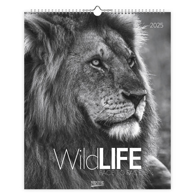 Korsch Verlag Calendario della fauna selvatica faccia a faccia 2025