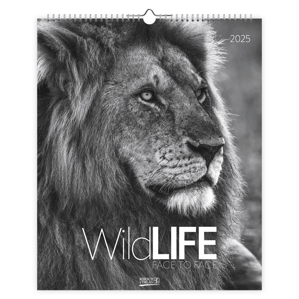 Wildlife face to Face Kalender 2025