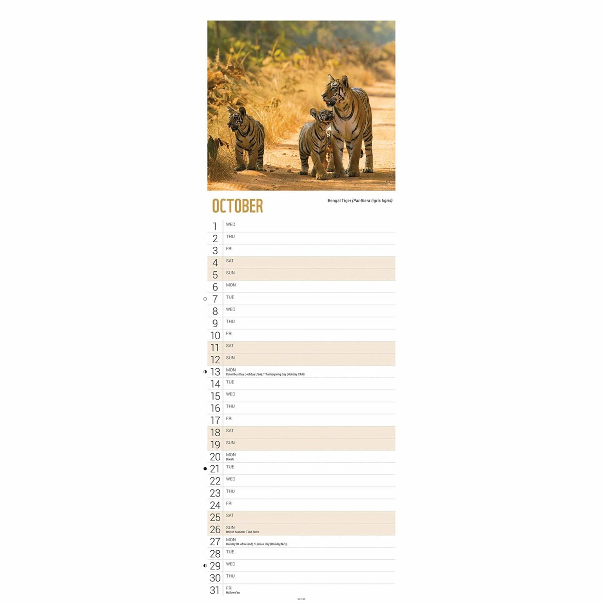 WWF Baby Animals Slimline Calendar 2025 Buy? Simply order online