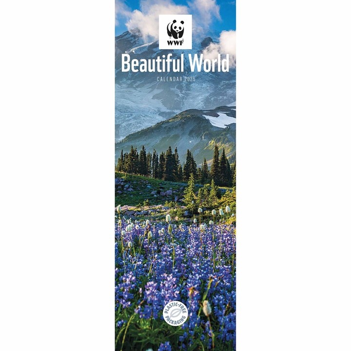 WWF Beautiful World Slimline Calendar 2025 Buy? Order easily