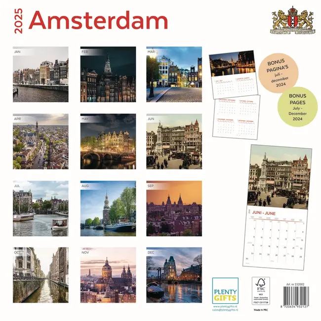 Amsterdam Kalender 2025 Kopen? Bestel eenvoudig online