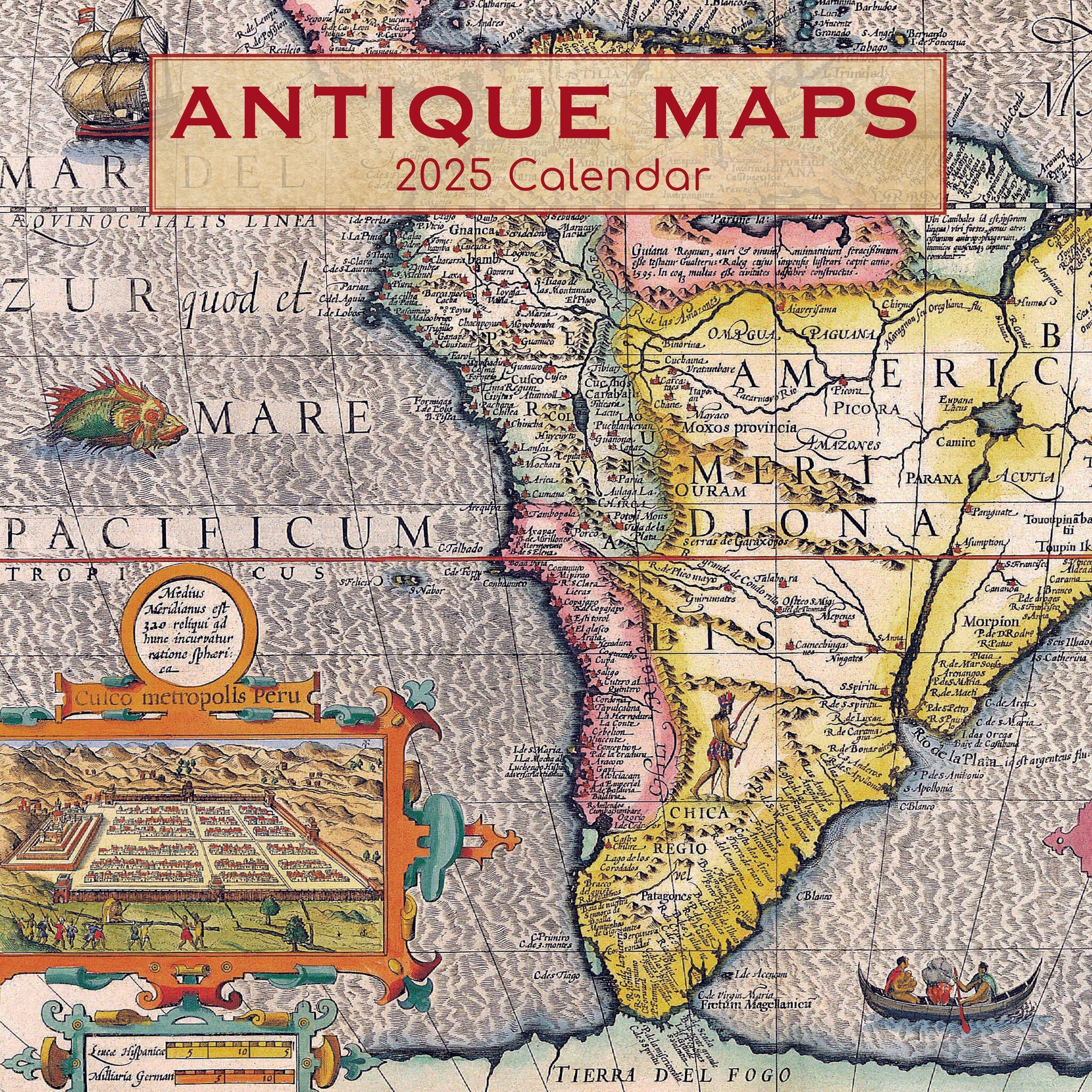 Antique Maps Kalender 2025 Kopen? Bestel eenvoudig Online