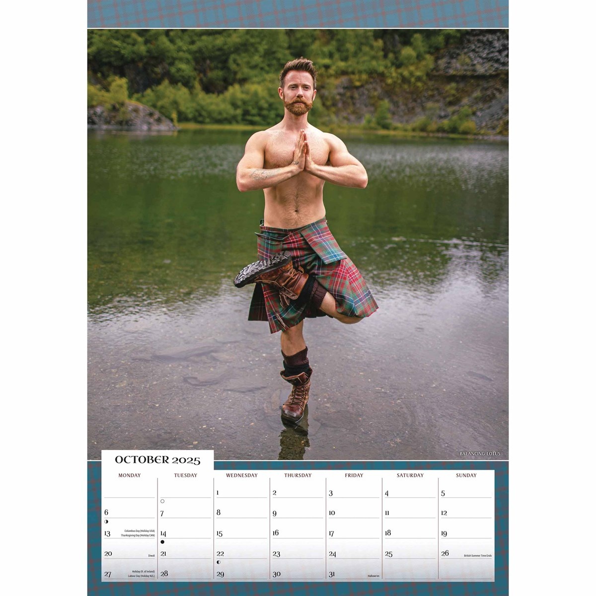 Kilted Yoga Kalender 2025 A3 Kopen? Bestel eenvoudig Online