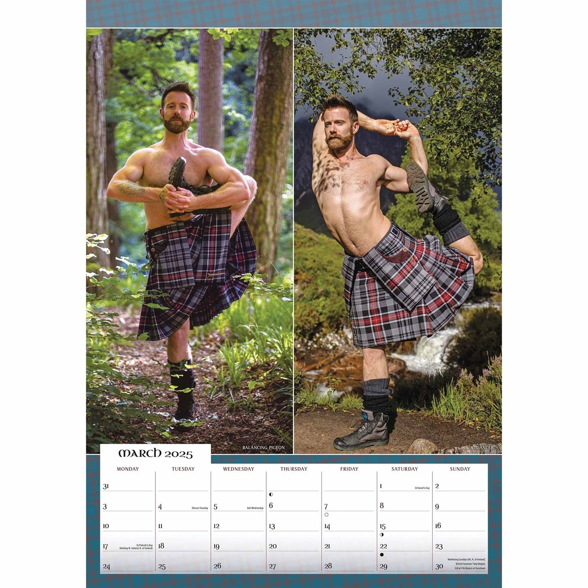 Kilted Yoga Kalender 2025 A3 Kopen? Bestel eenvoudig Online